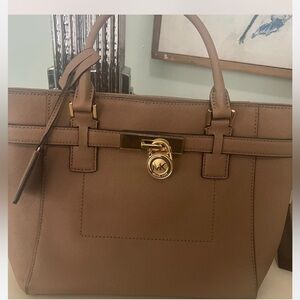 Michael Kors Tan Leather Tote Bag